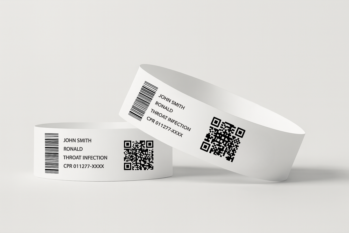 Une photo de bracelets thermiques personnalisés pour hôpitaux