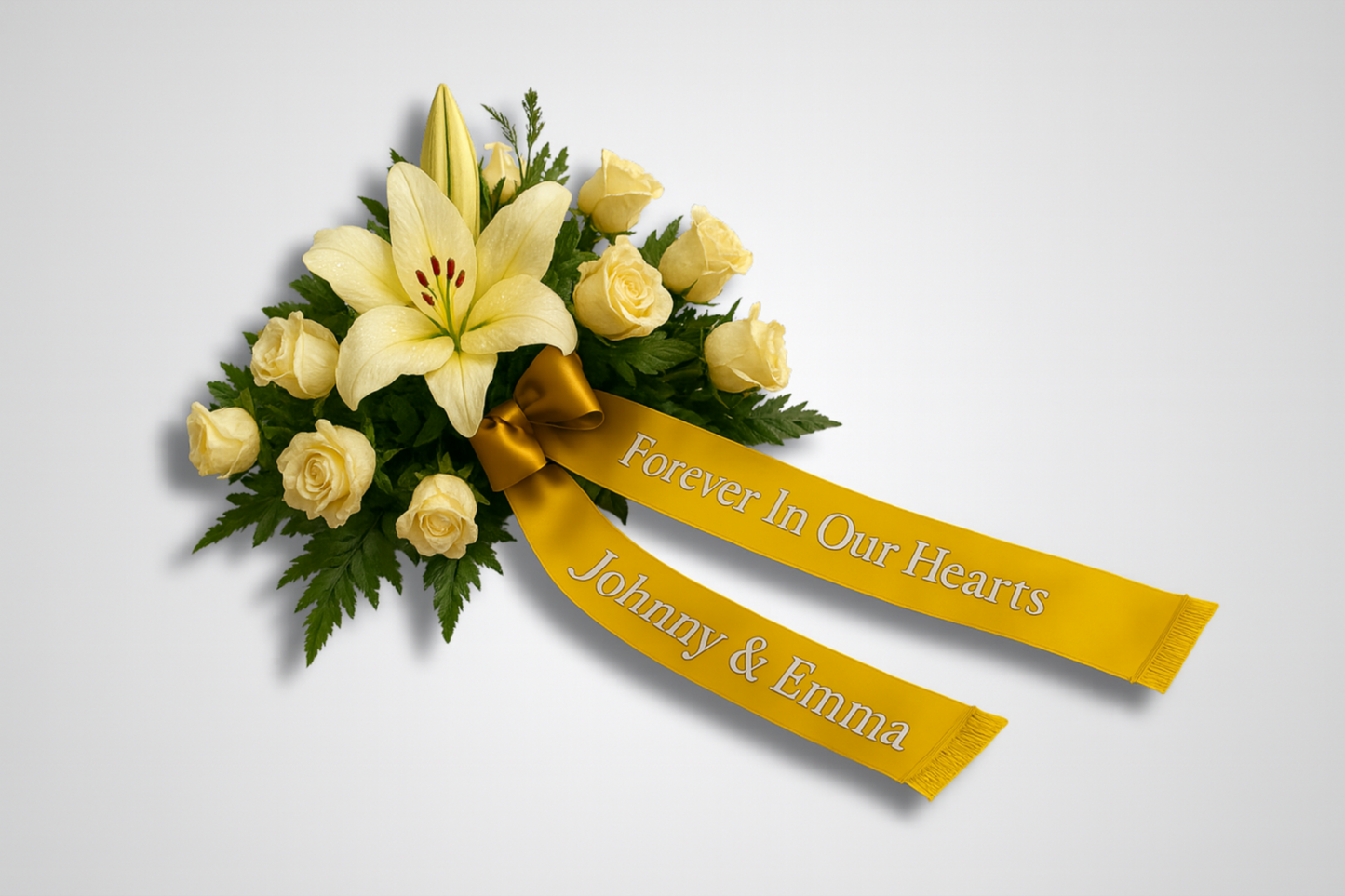 Bedruckte Blumenstraußbänder