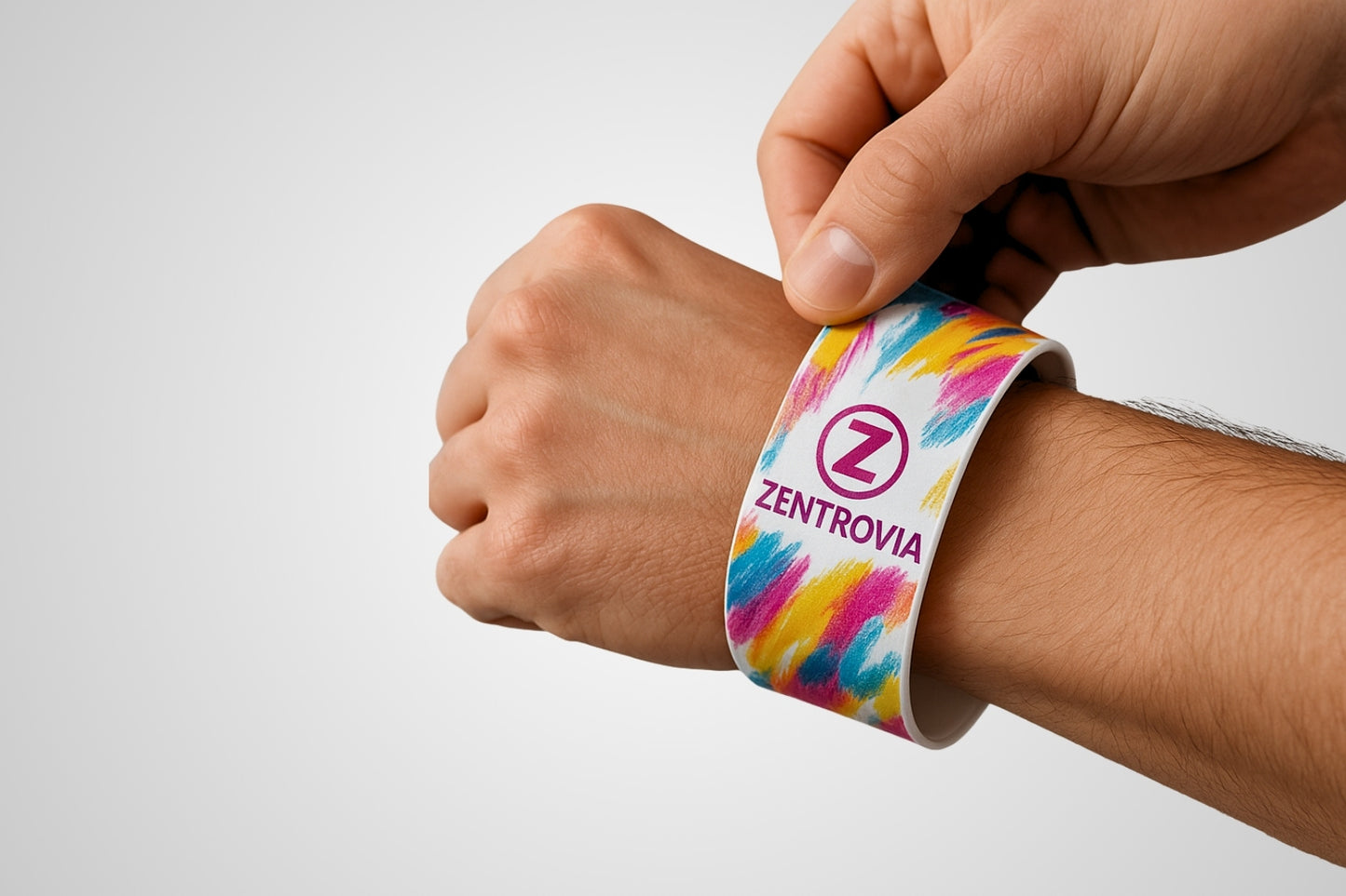 Bracelet slap avec couleur