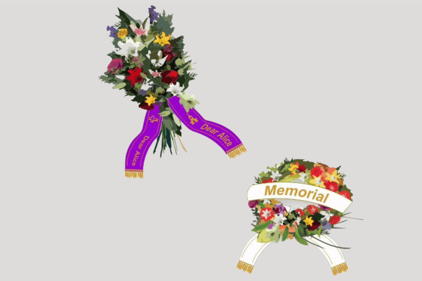 Ruban de bouquet avec ruban d'impression JM Band®