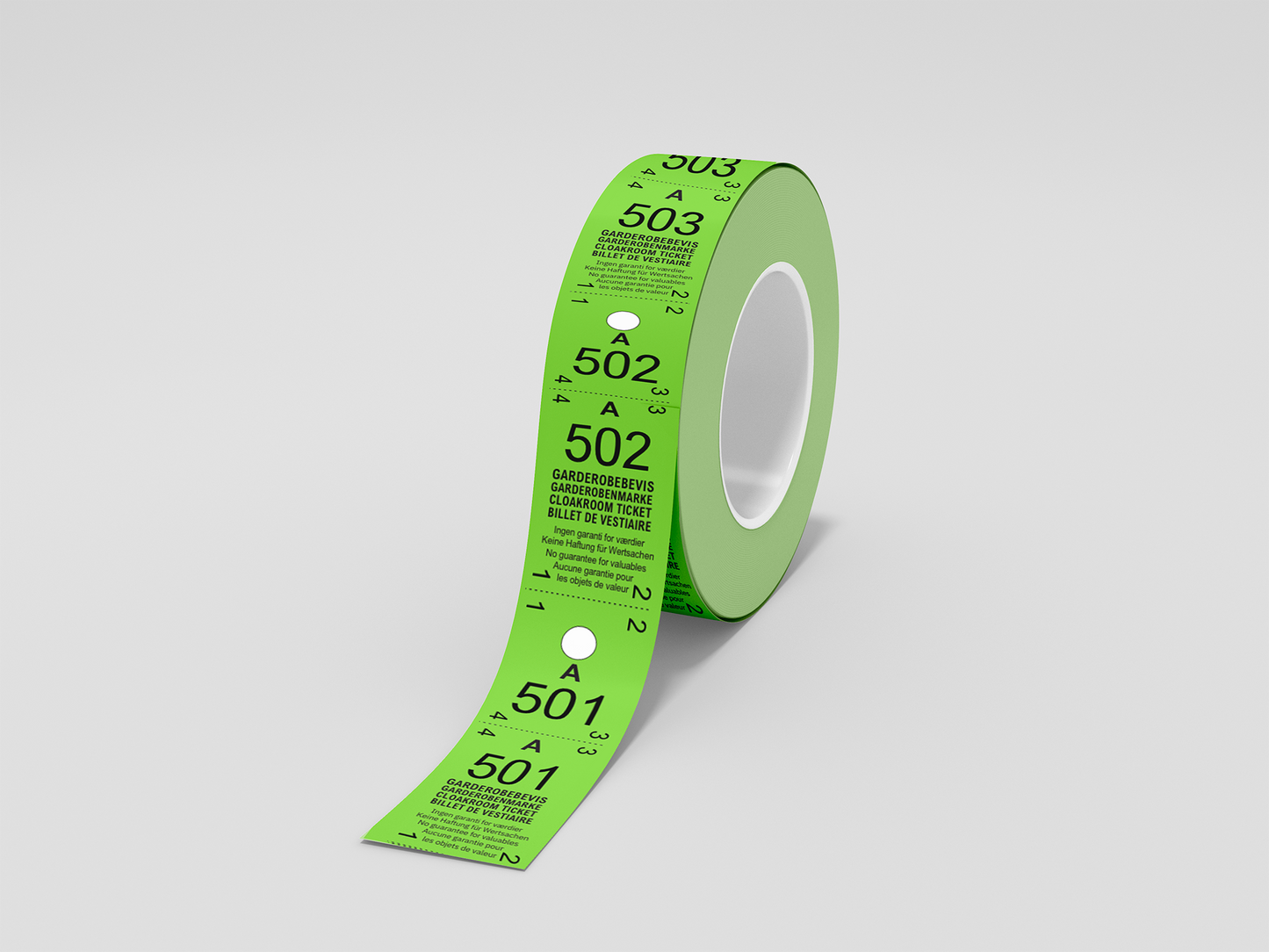 Tickets vestiaire 2-parties (500pcs) de JM Band®. Achetez des billets en Orange ici.