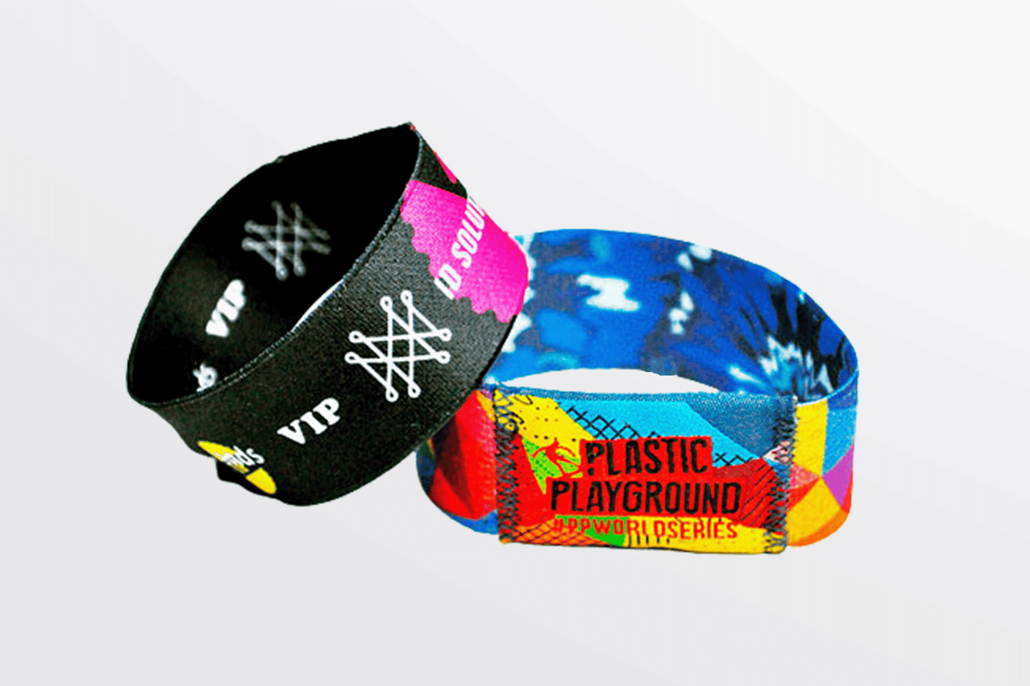 Bracelets élastiques avec bracelets en tissu imprimé JM Band®