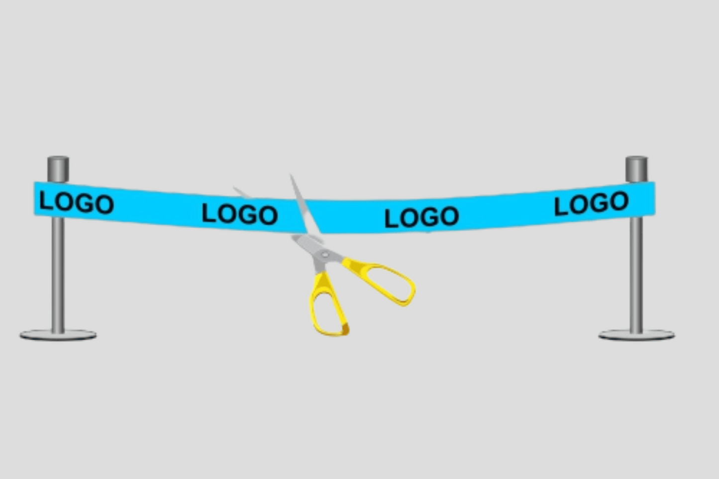 Ruban d'inauguration avec imprimé - enquêter le ruban JM Band®