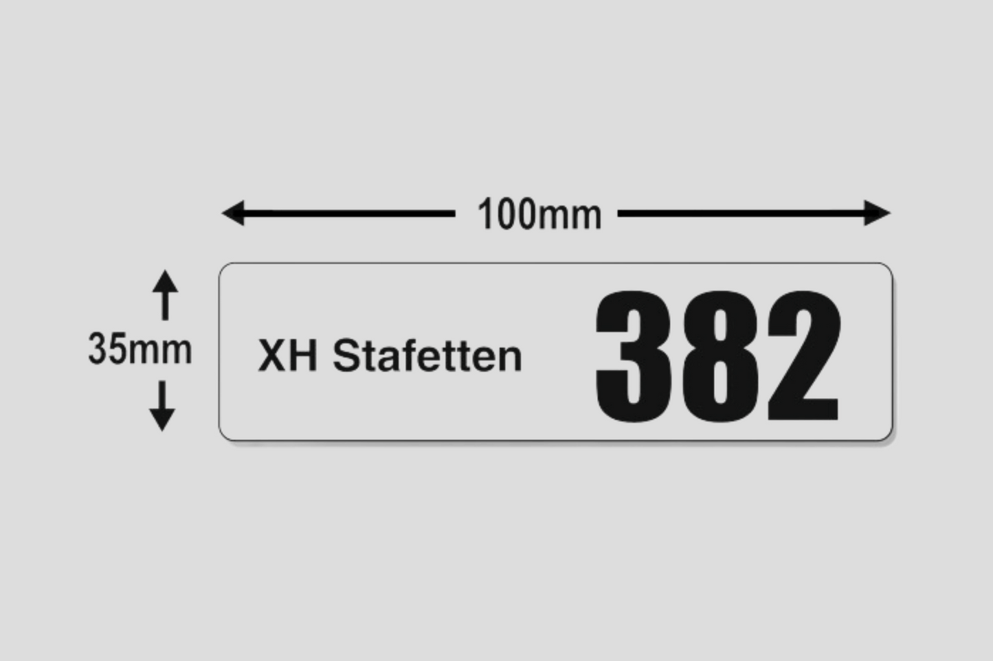 Autocollants pour les numéros de démarrage Accessoires JM Band®