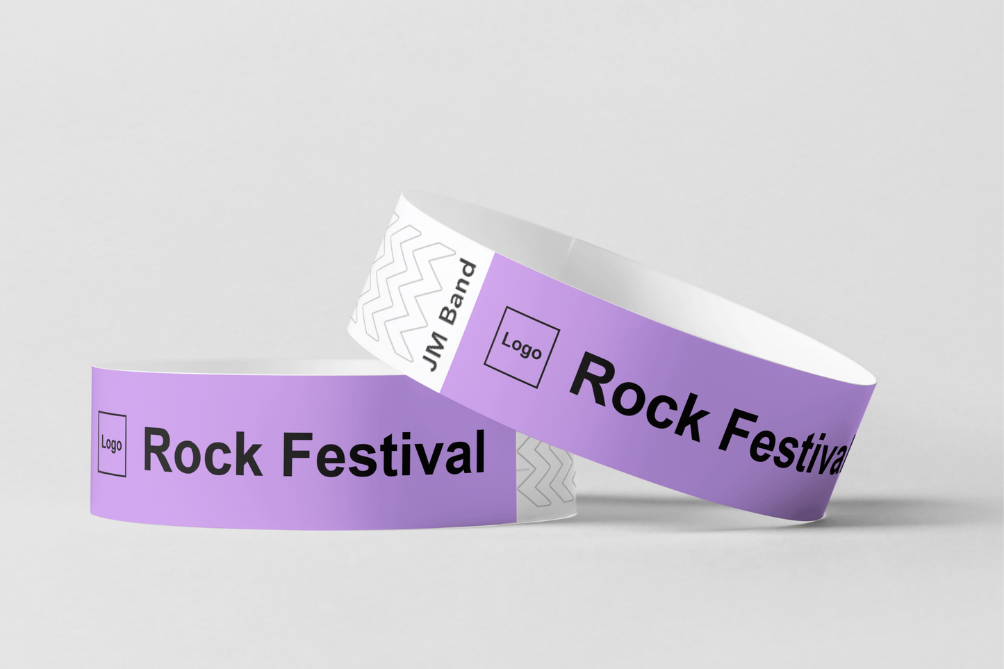 Bracelets papier imprimés de JM Band®. Achetez des bracelets de papier en Lavande ici.