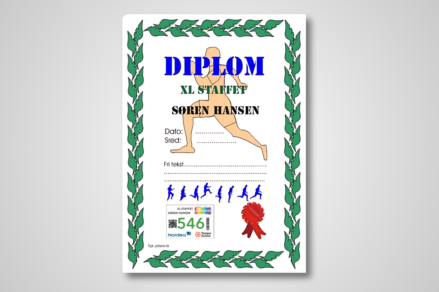 Diplôme de participants