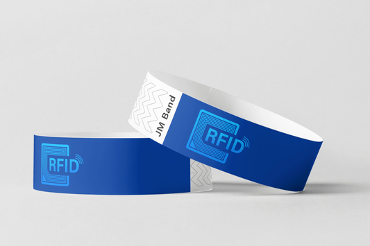 Bracelets en papier RFID - Print couleur et Fudan FM 1108 Paper Bands JM Band Ch