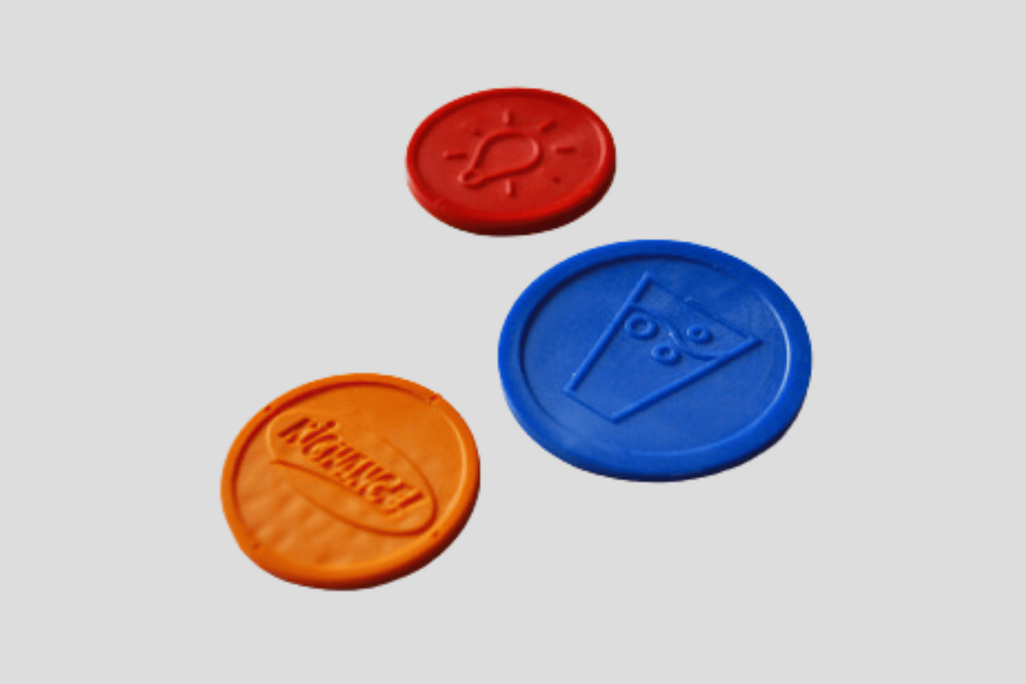 Jetons recyclés avec des jetons de logo JM Band®