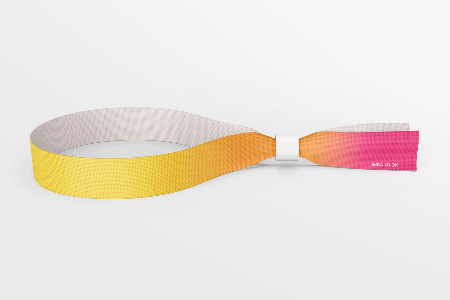 Les bracelets Eco Pet Festival en tissu de stockage en tissu JM Band® 1 jaune