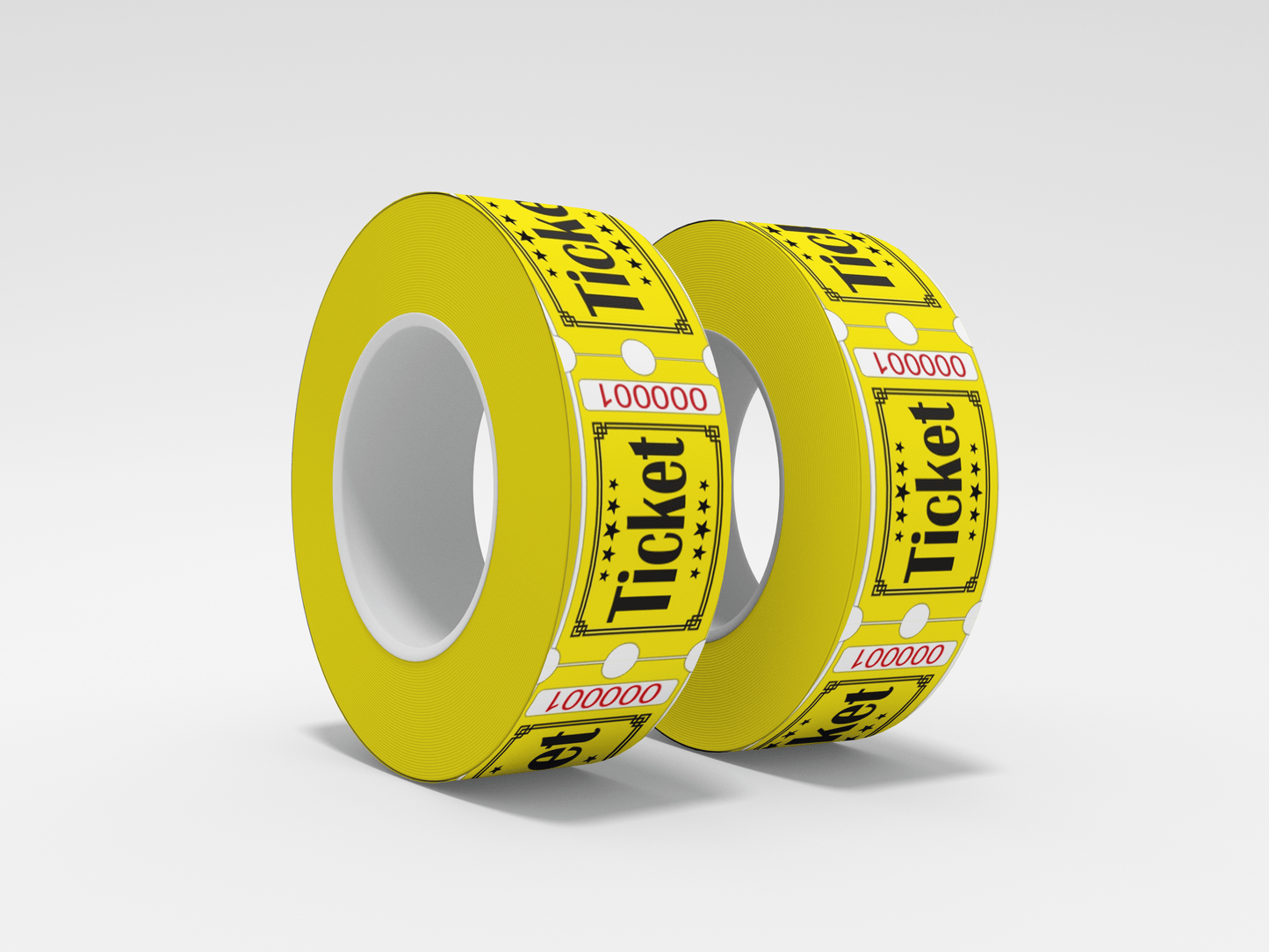 Billets d'admission Roll 1000 x 1 Billets JM Band® 1 jaune