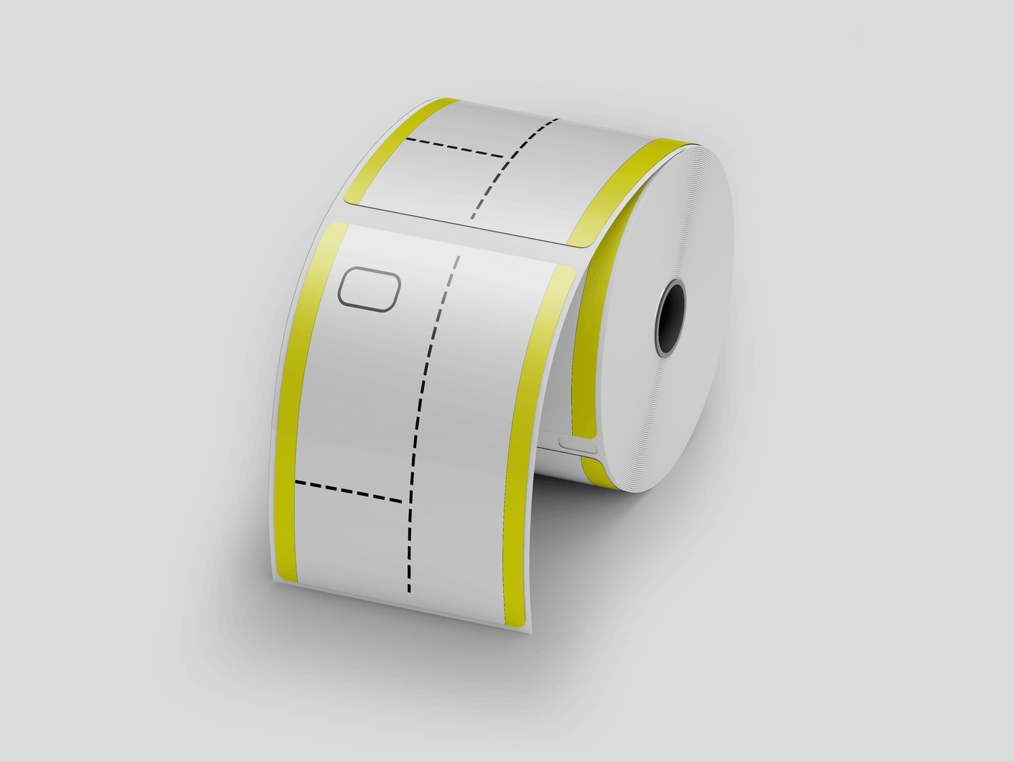 Billets de vestiaire thermique en 3 parties en billets en rouleau JM Band® 1 jaune