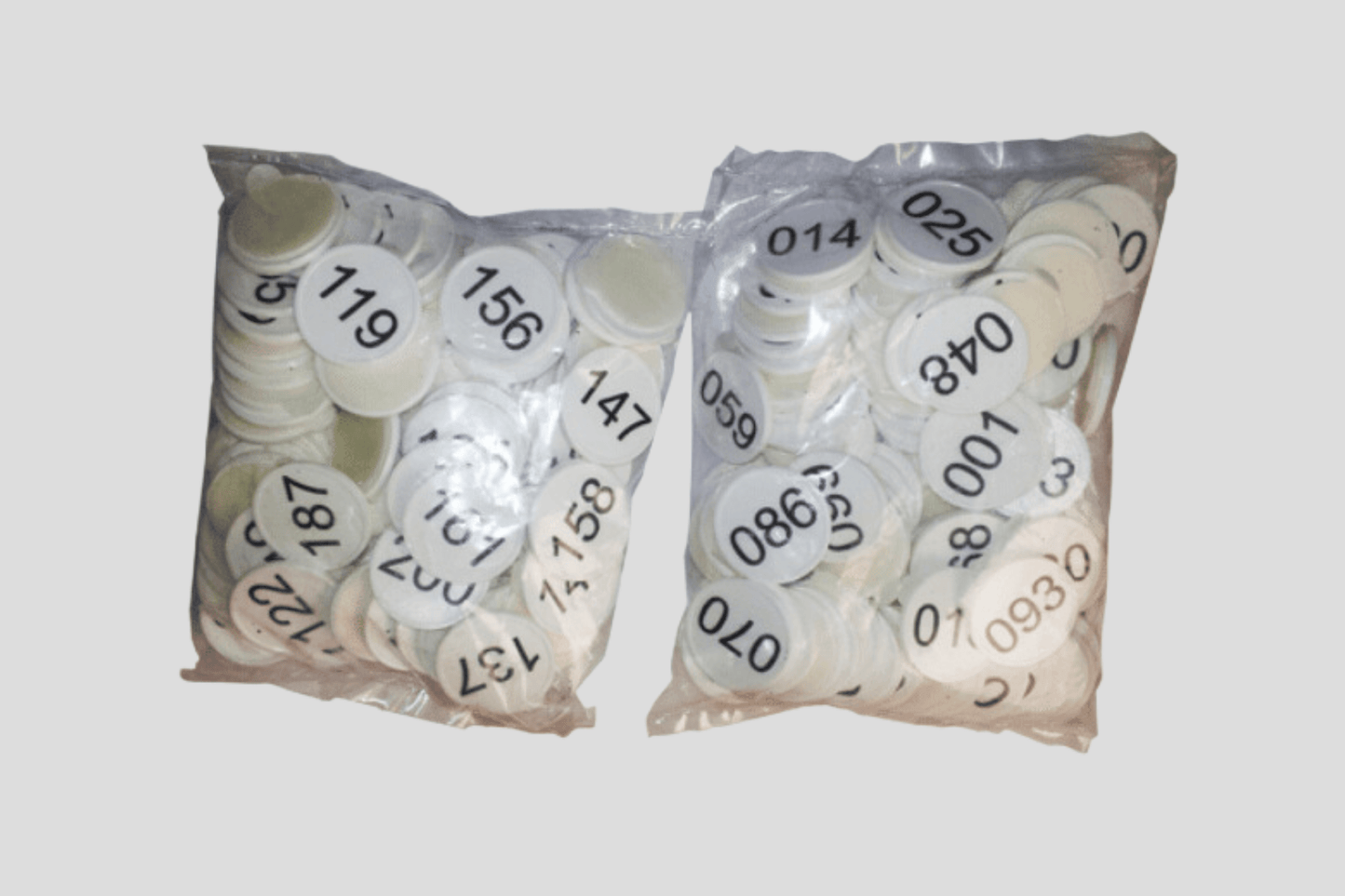 Numéros de vestiaire en plastique auto-adhésif 100 PCS ACCESSOIRES JM CH