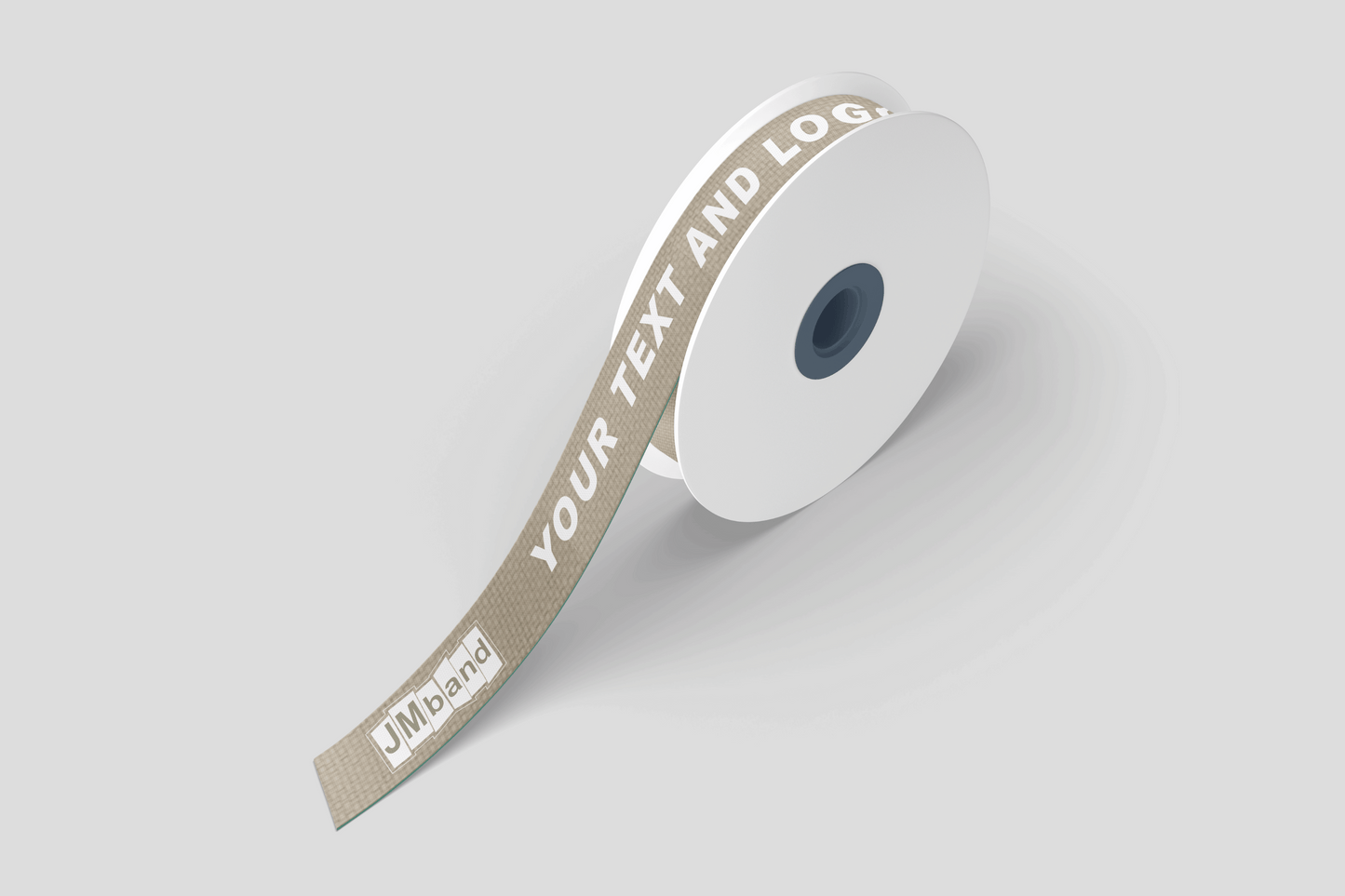 Ruban cadeau en tissu en bambou avec ruban d'impression JM Band®