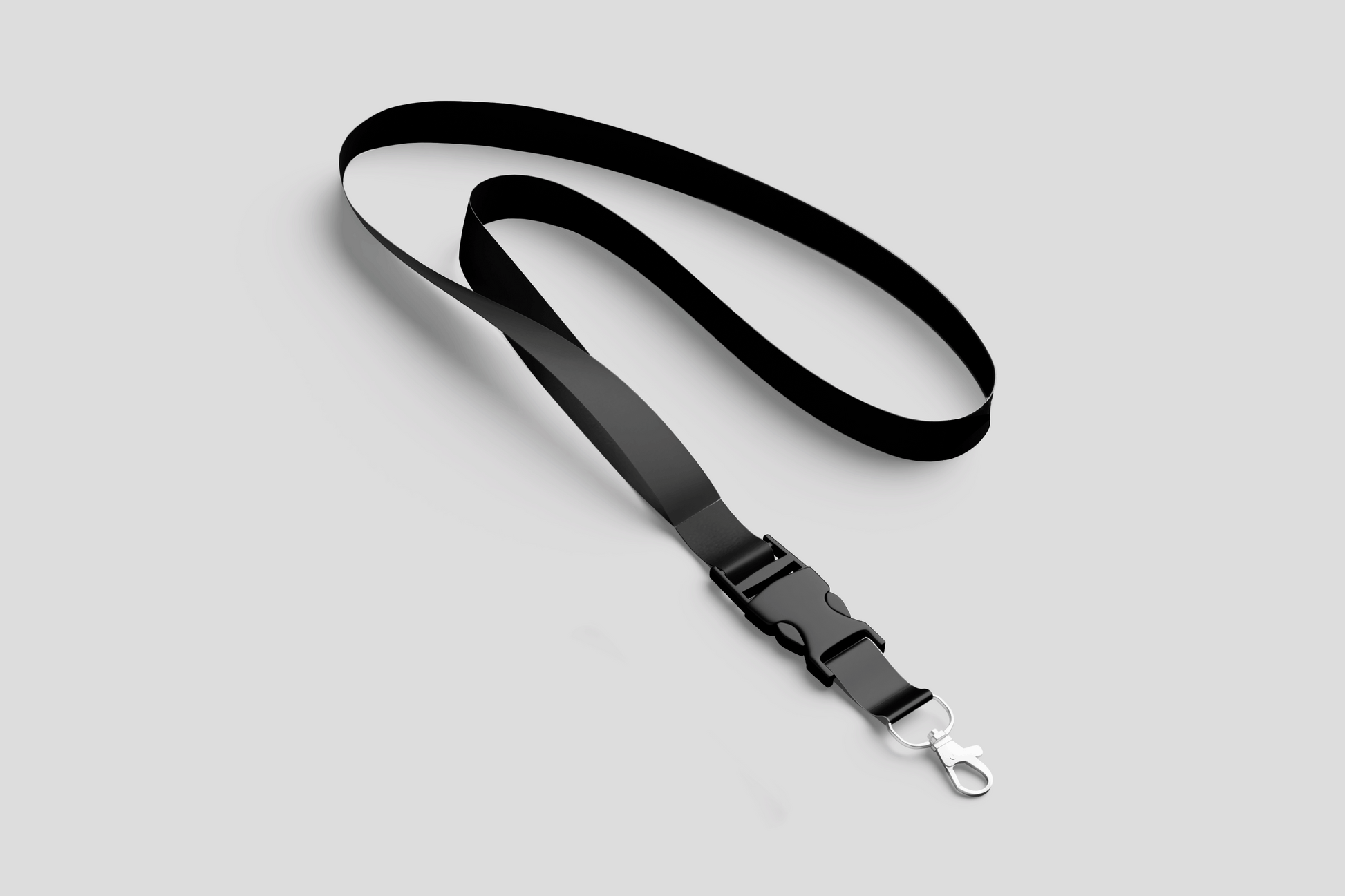 Longes simples Lanyards JM Band® 1 Black