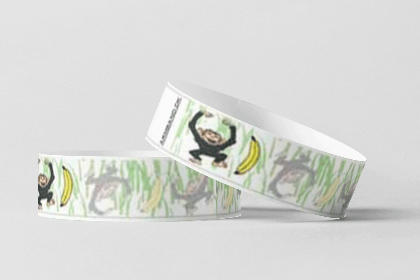 Papier-bracelets - bracelets en papier préimprimées JM Band® 10 Monkeys