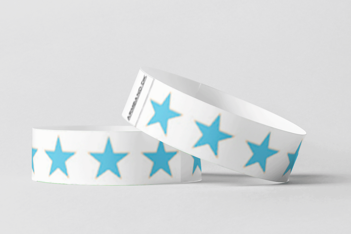 Papier-bracelets - bracelets en papier préimprimées JM Band® 10 bleu Stars