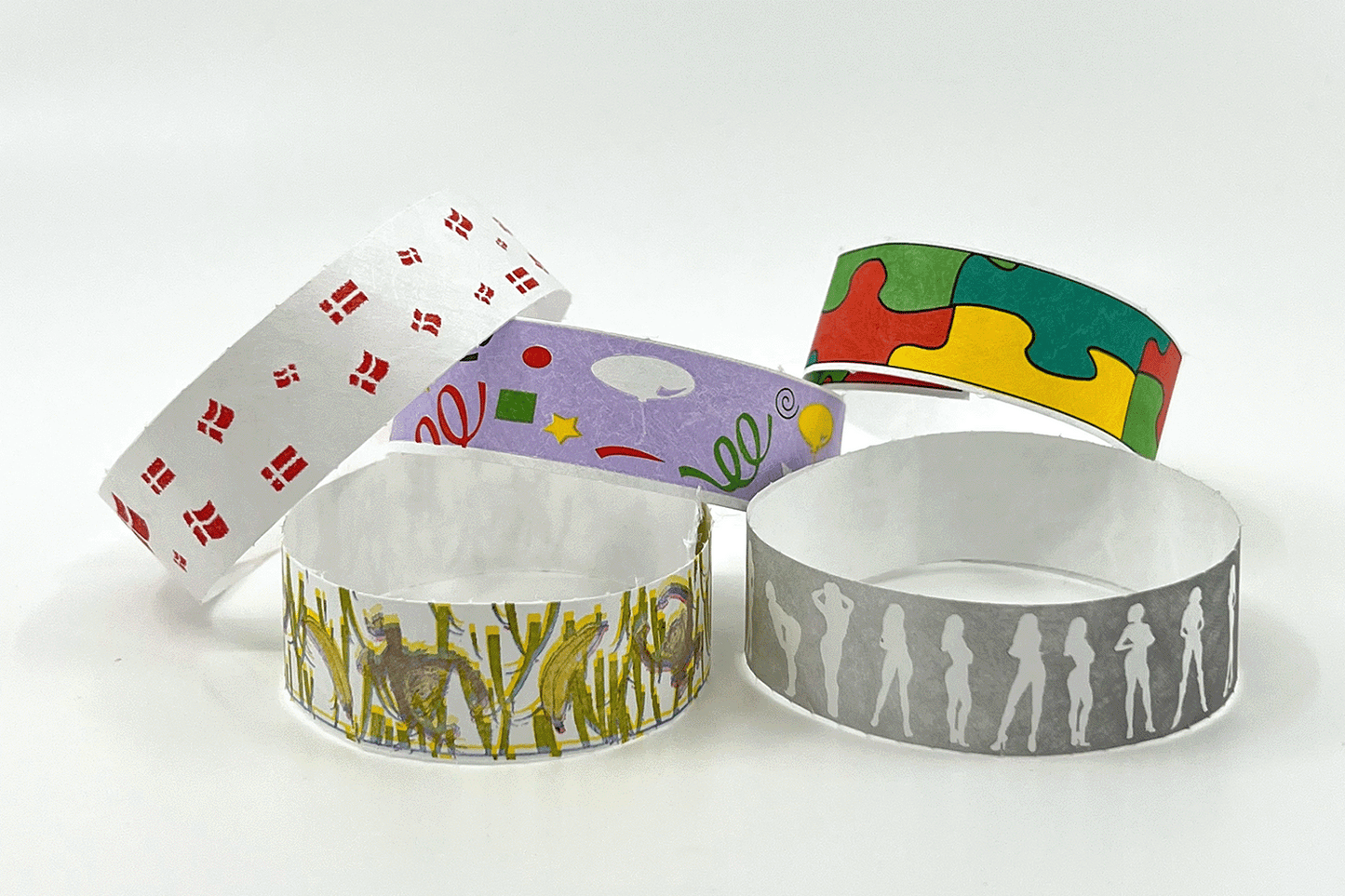 Bracelets en papier - bracelets en papier préimprimées JM Band®