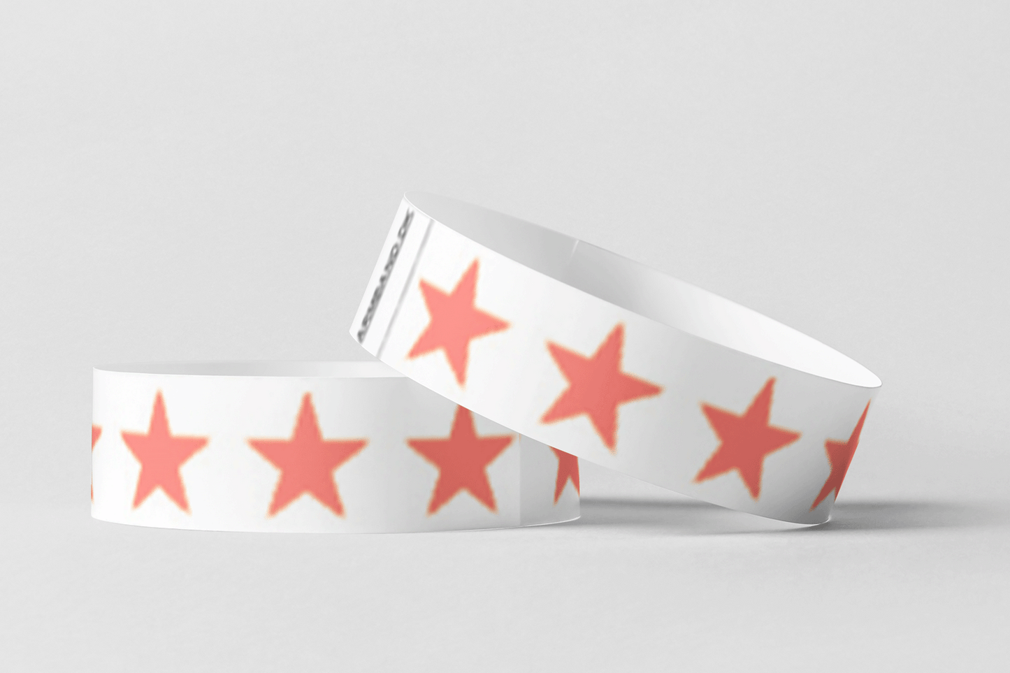 Papier-bracelets - bracelets en papier préimprimées JM Band® 10 Rouge Stars
