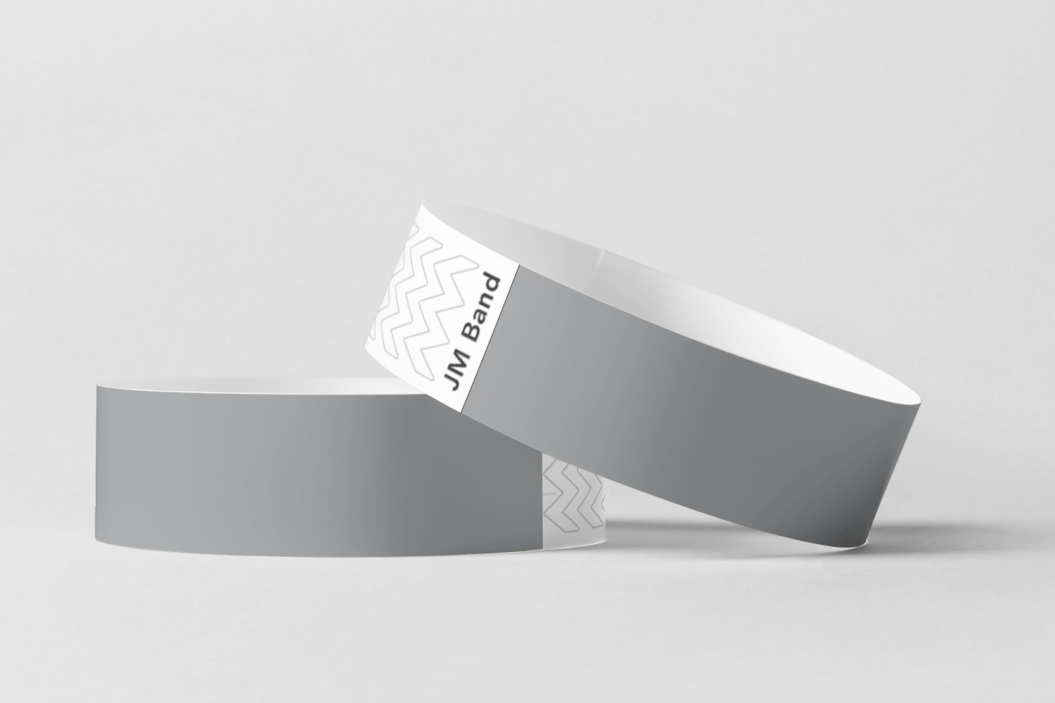Bracelets en papier - bracelets en papier ordinaire JM Band® 10 Gray