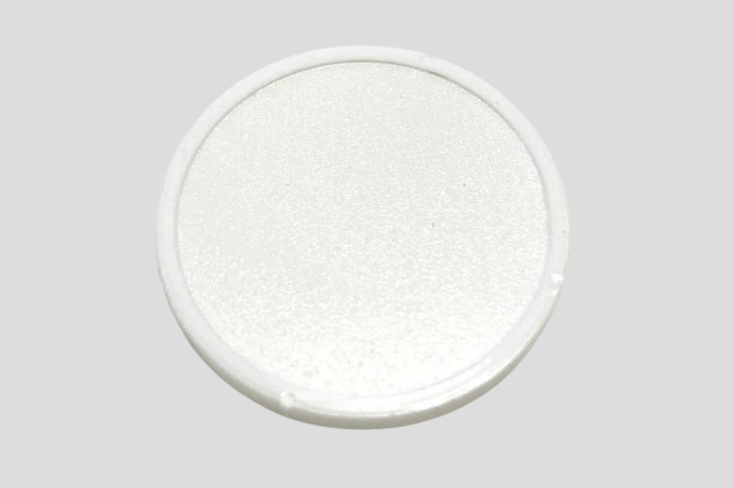 Jetons en plastique en relief en jetons de stock JM Band® 1 blanc blanc