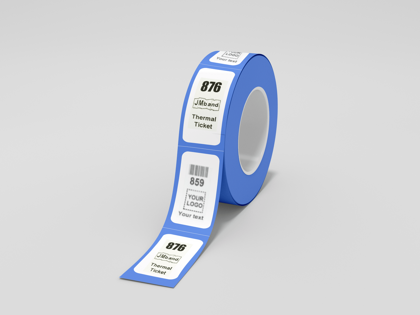 Z-ticket avec billets d'impression JM Band® 100 bleu