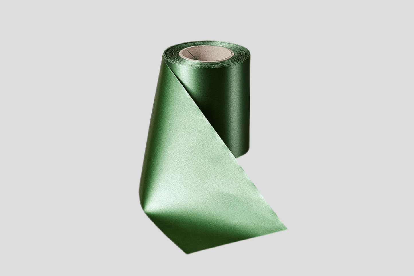 Ruban Eco Satin Roule 100 mm Ribbon JM Band CH Green foncé