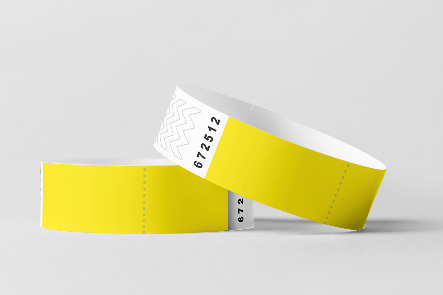 Bracelets en papier avec bracelets en papier à coupon JM Band® 10 Jaune