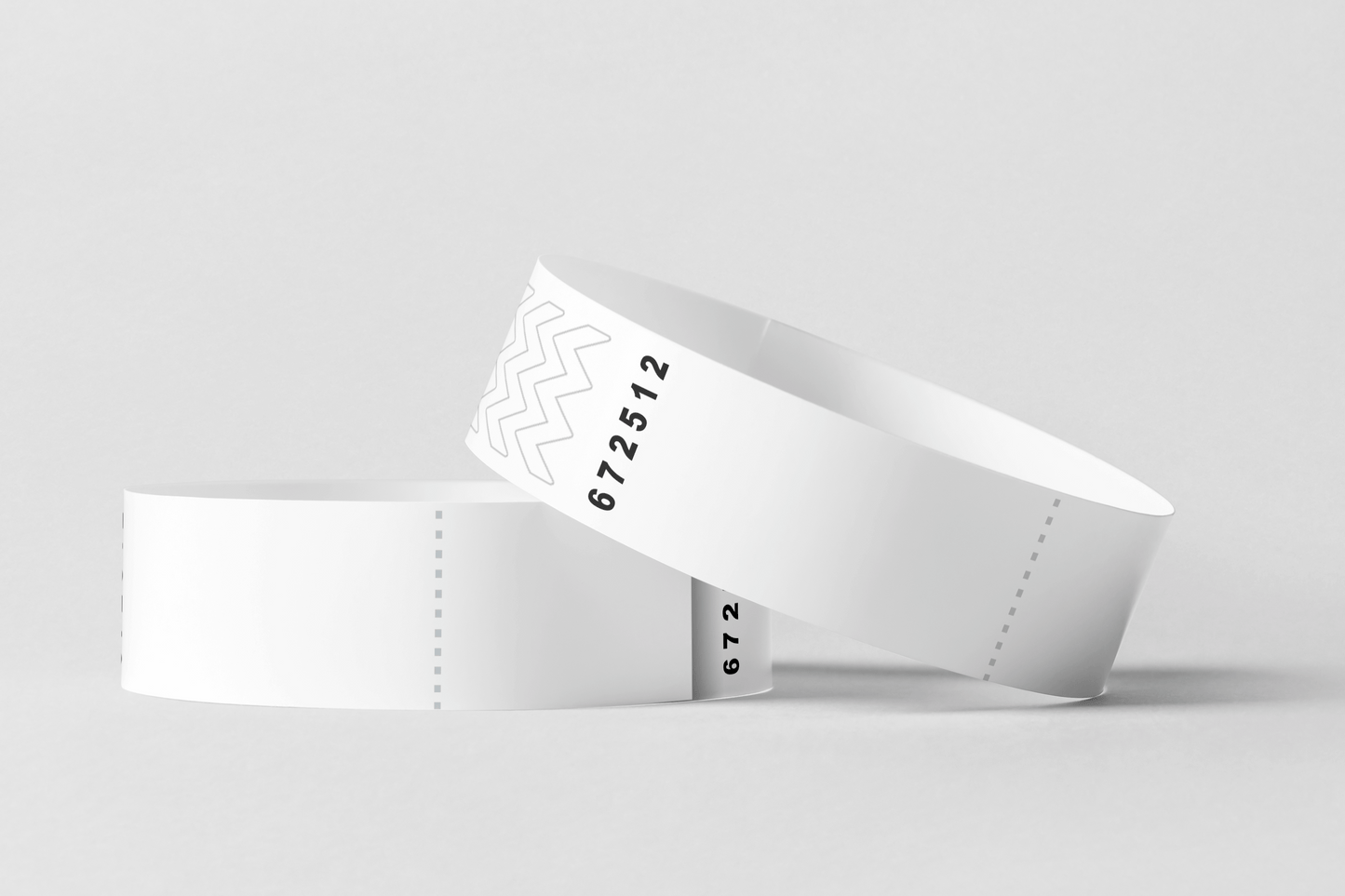 Bracelets en papier avec bracelets en papier à coupon JM Band® 10 blanc