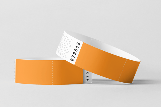 Bracelets en papier avec bracelets en papier à coupon JM Band® 10 Orange
