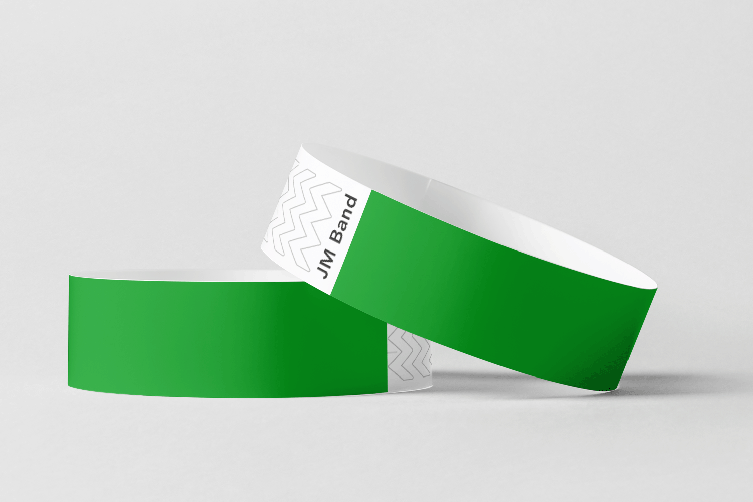 Bracelets en papier - bracelets en papier ordinaire JM Band® 10 vert foncé