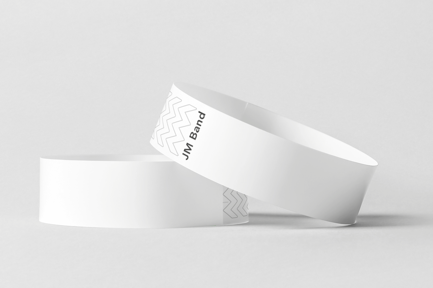 Bracelets en papier - bracelets en papier ordinaire JM Band® 10 blanc