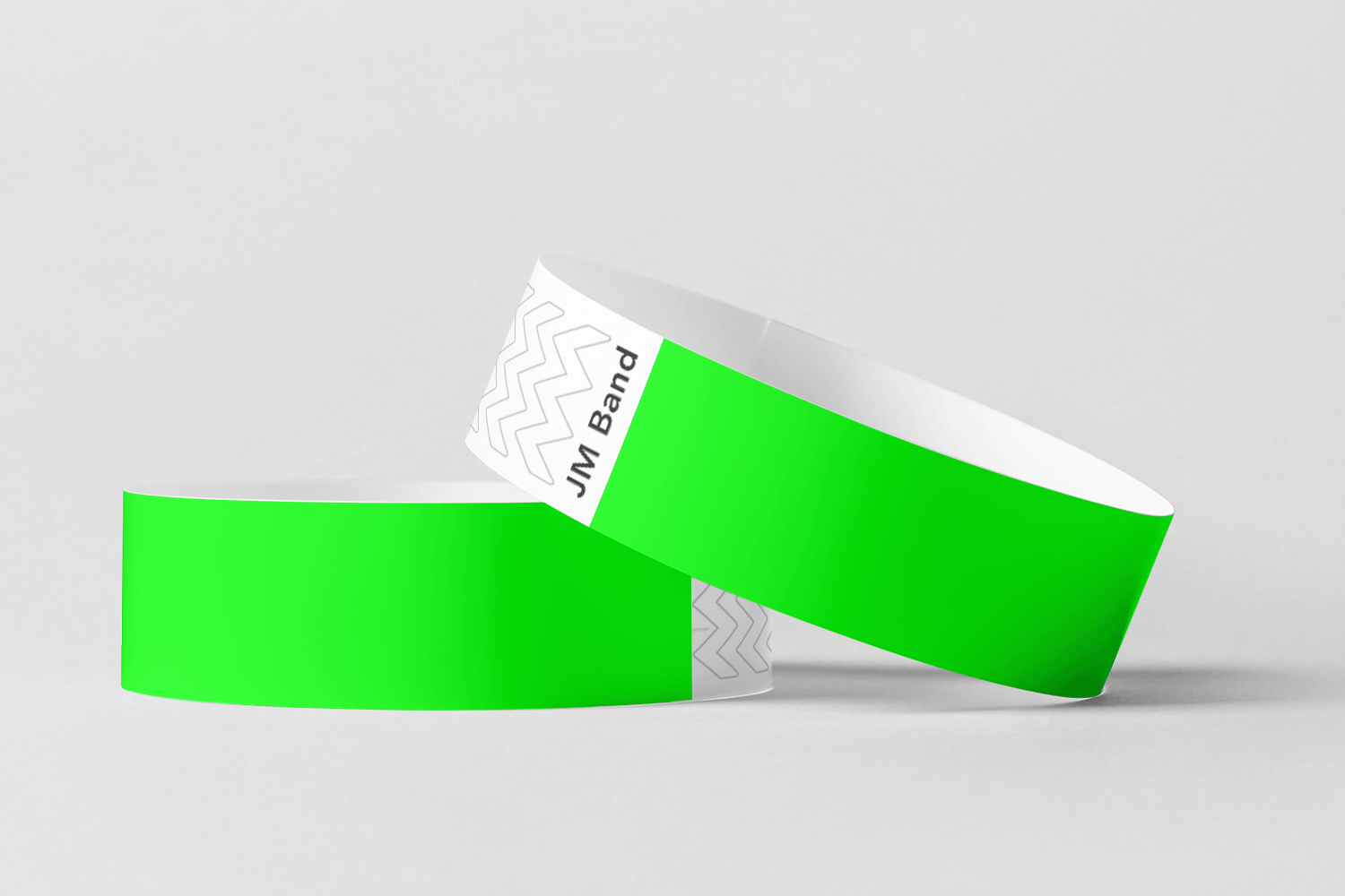 Bracelets en papier - bracelets en papier ordinaire JM Band® 10 vert