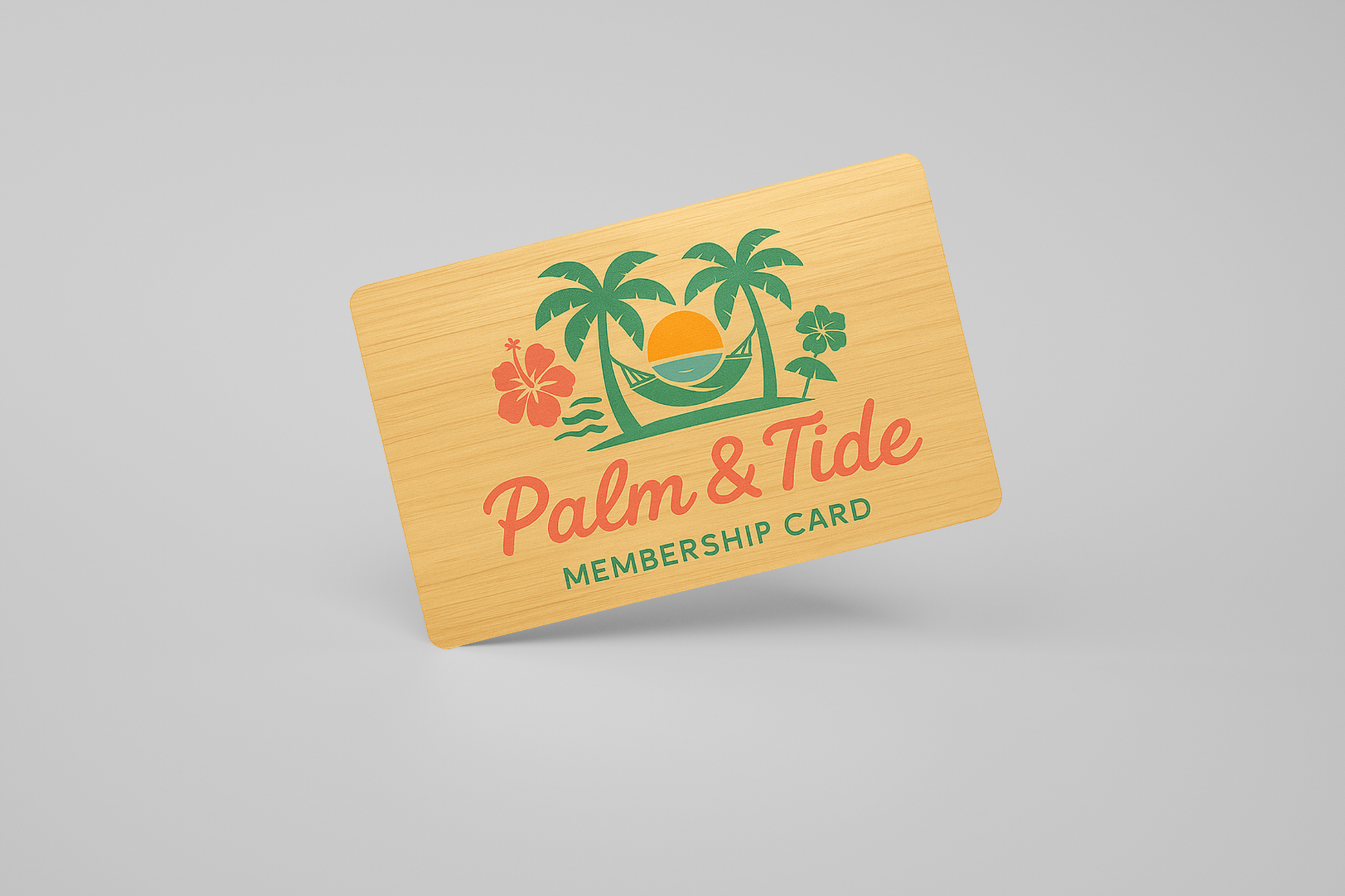 Une photo d'une carte en bois avec RFID et impression en couleurs