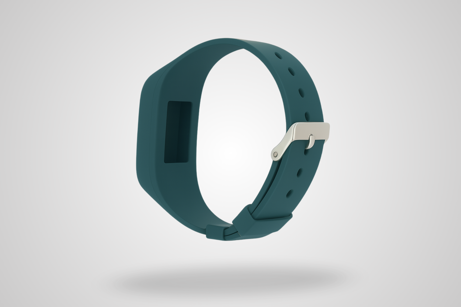 Une photo d'un bracelet en silicone compatible avec Axivity