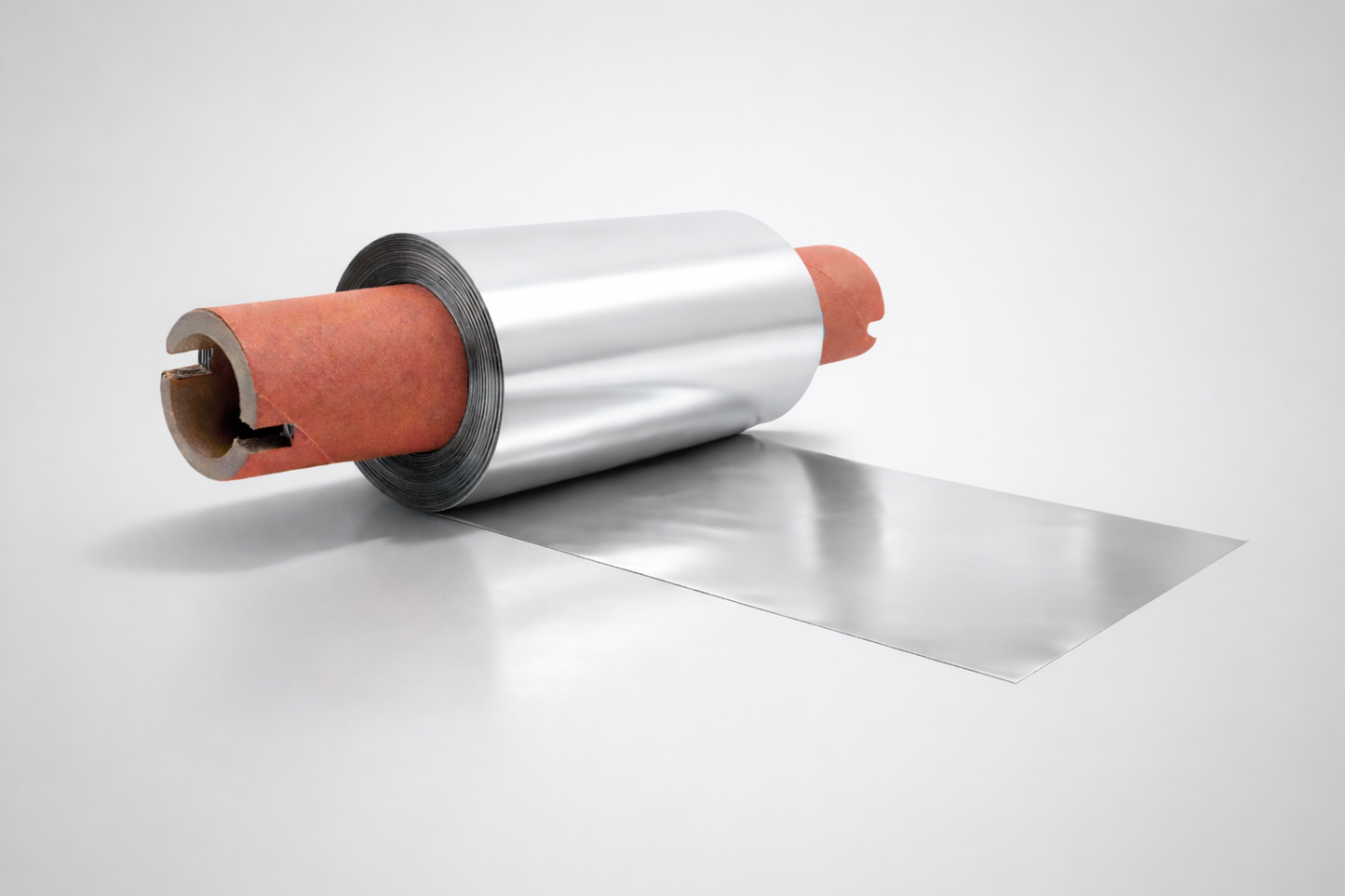 Un rouleau de film de transfert thermique argenté pour transfert thermique sur rubans de JM Band®