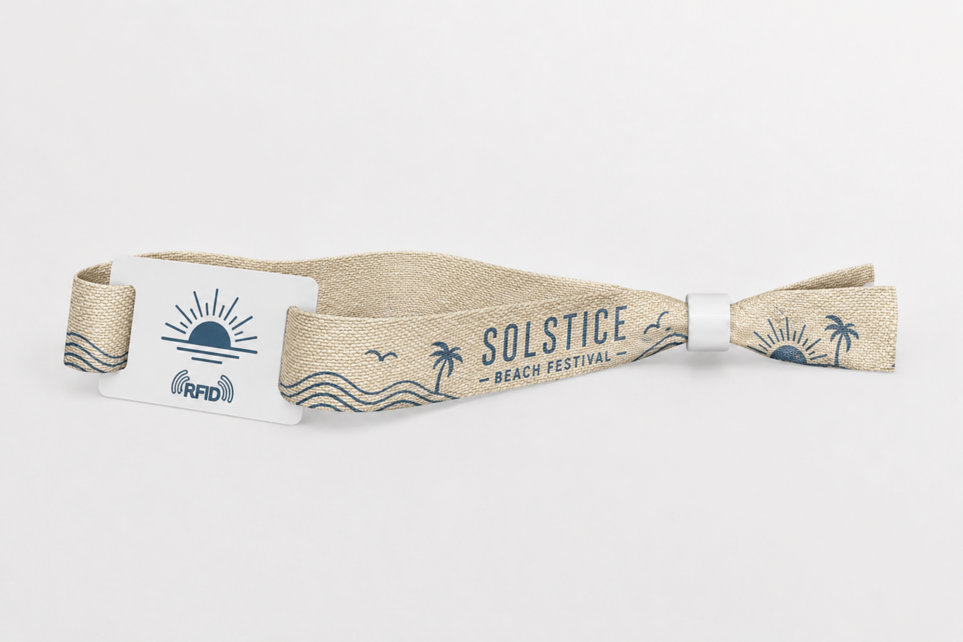 Bracelet en tissu de coton RFID avec impression de JM Band®
