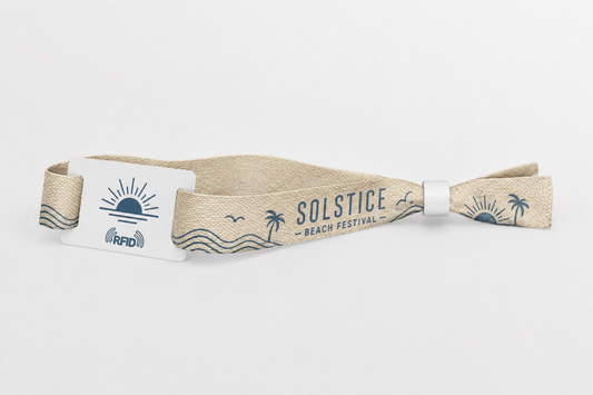 Bracelet en tissu de coton RFID avec impression de JM Band®