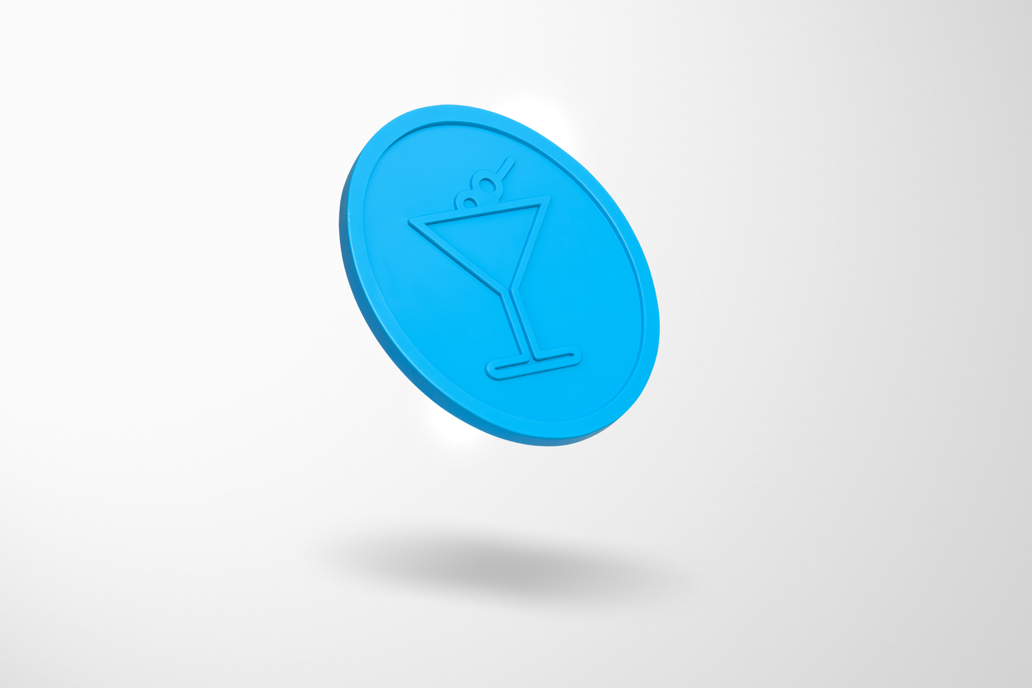 Jetons plastique en stock de JM Band®. Achetez des jetons en bleu cocktail ici.