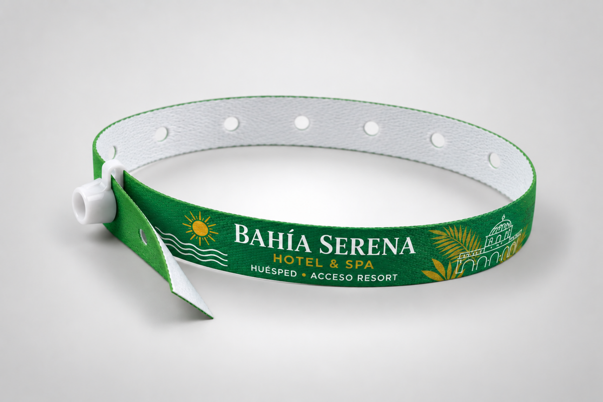 Stoffarmband mit Schnappverschluss