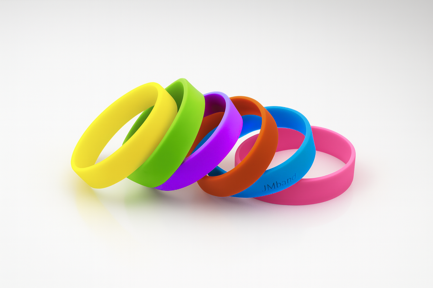 Bracelets en silicone colorés pour enfants sans impression de JM Band®