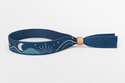 Bracelet en coton avec impression en couleur
