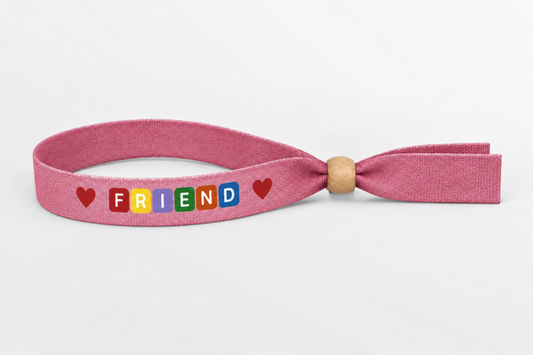 Bambusstoff-Armband mit Farbdruck