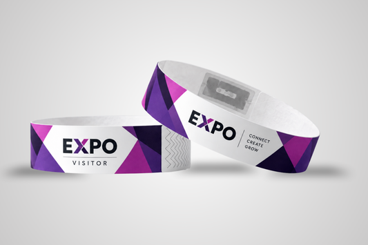 Bracelets RFID en papier avec impression couleur