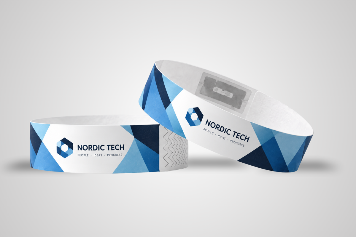 Bracelets RFID en papier avec impression couleur