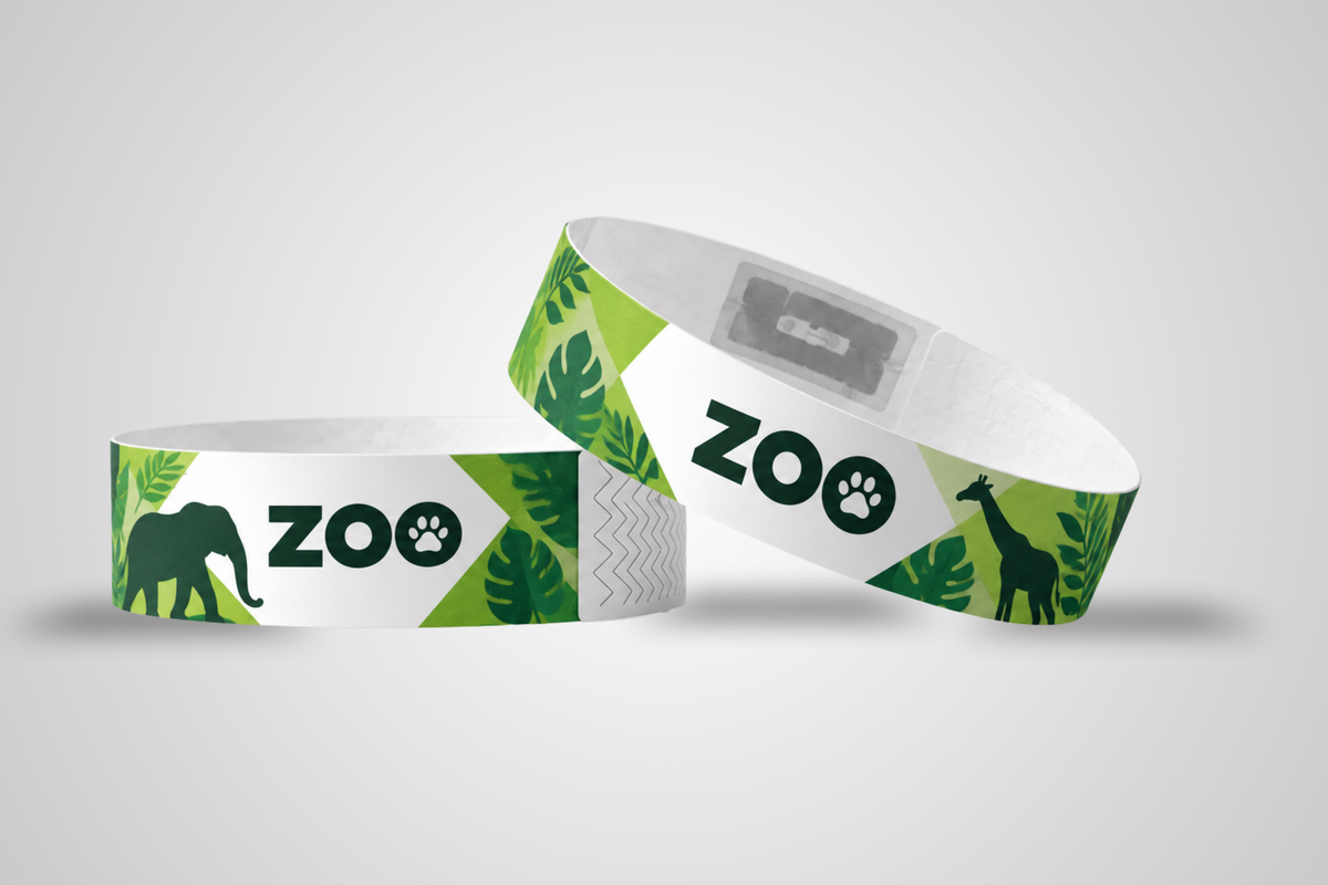 Bracelets RFID en papier avec impression couleur