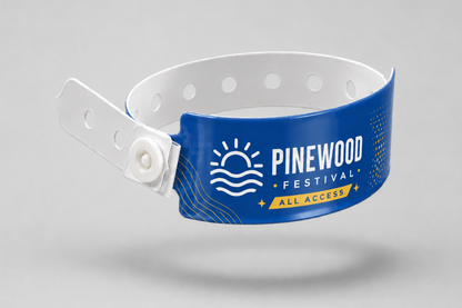 Bracelets plastique W imprimés de JM Band®. Achetez des bracelets en Bleu ici.