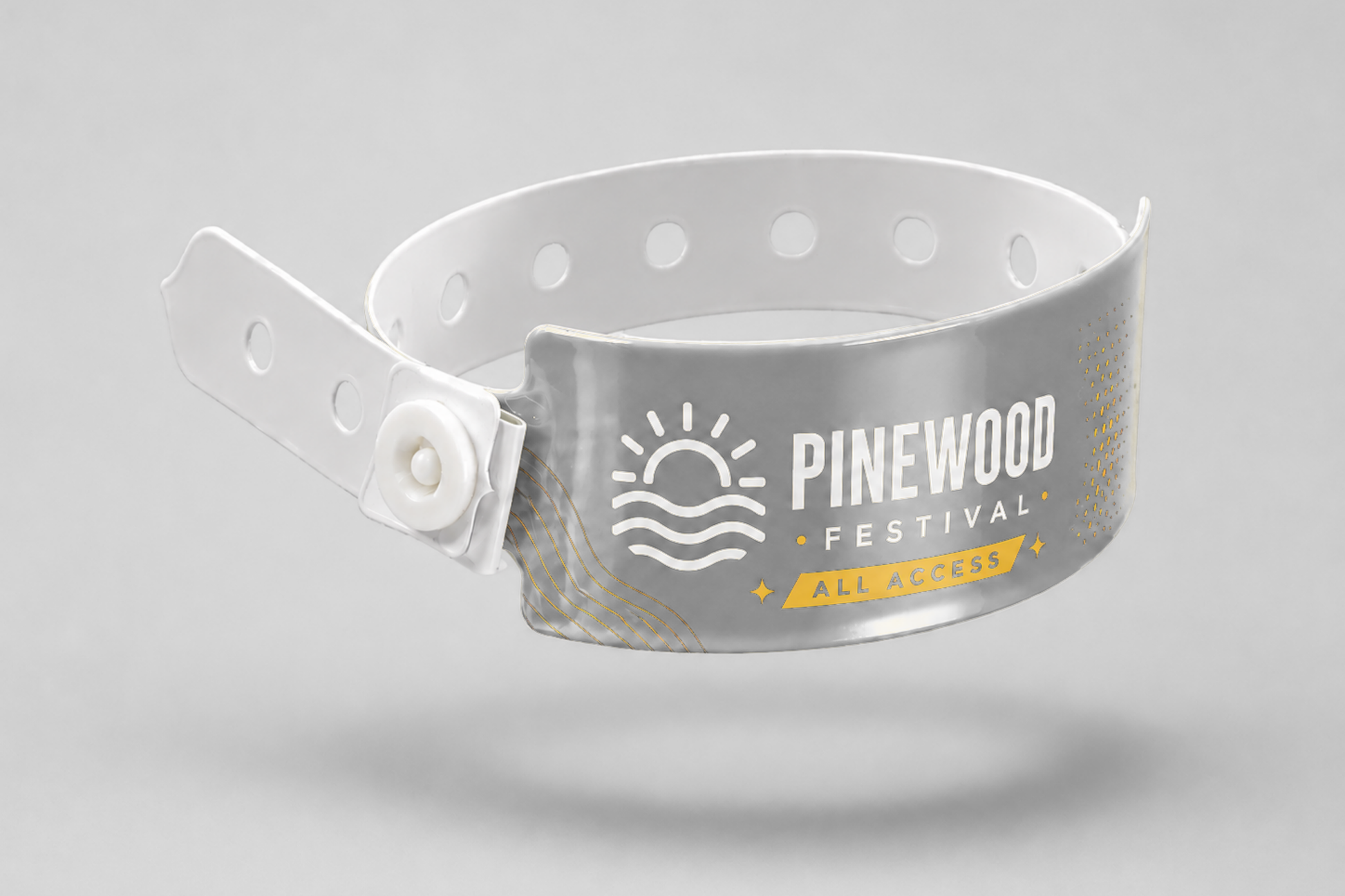 Bracelets plastique W imprimés de JM Band®. Achetez des bracelets en Gris ici.