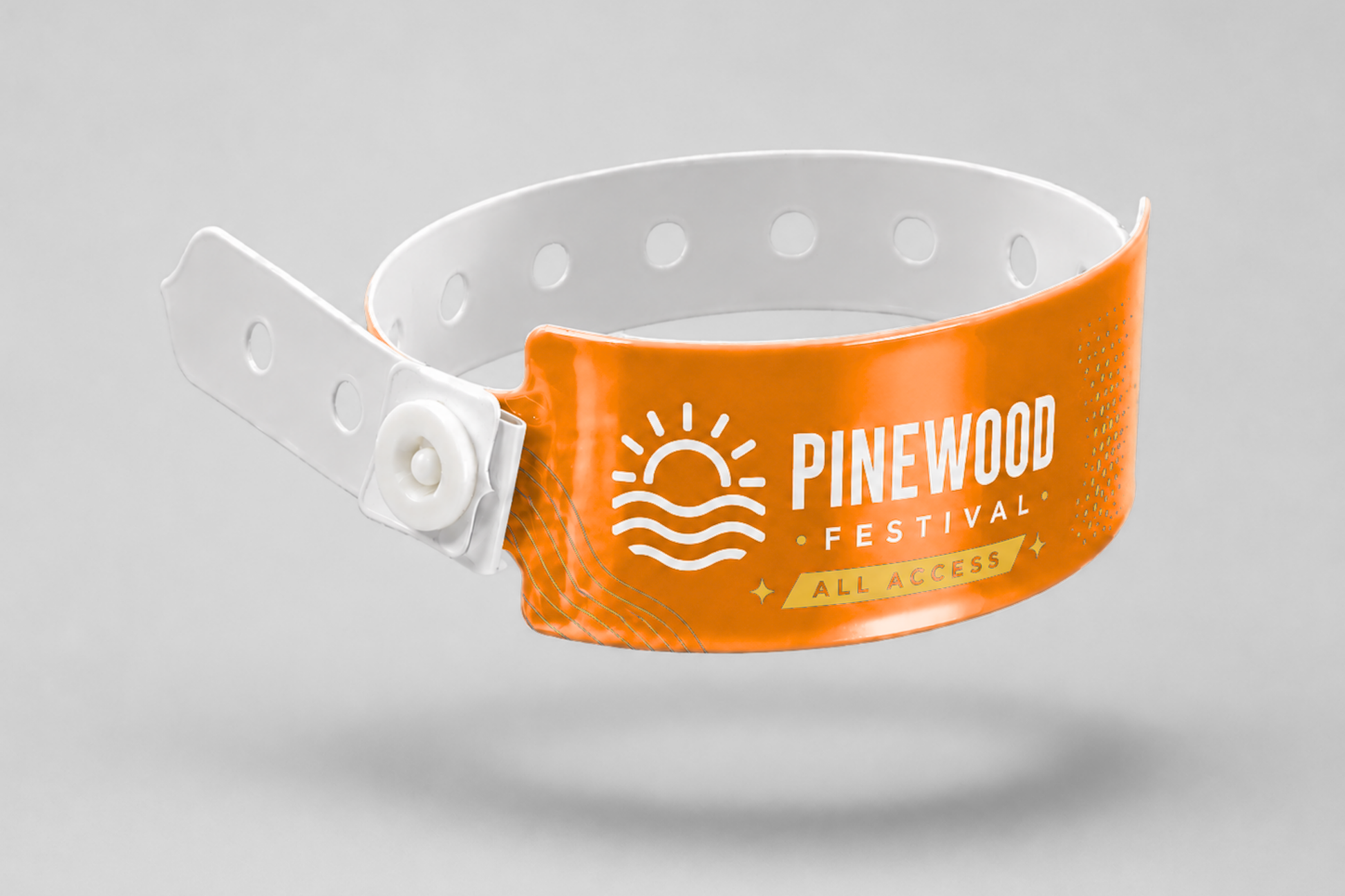 Bracelets plastique W imprimés de JM Band®. Achetez des bracelets en Orange ici.