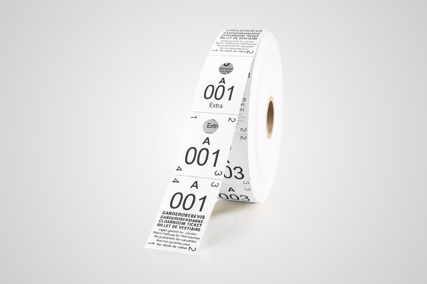 Biglietti Guardaroba 3-parti (500pz)