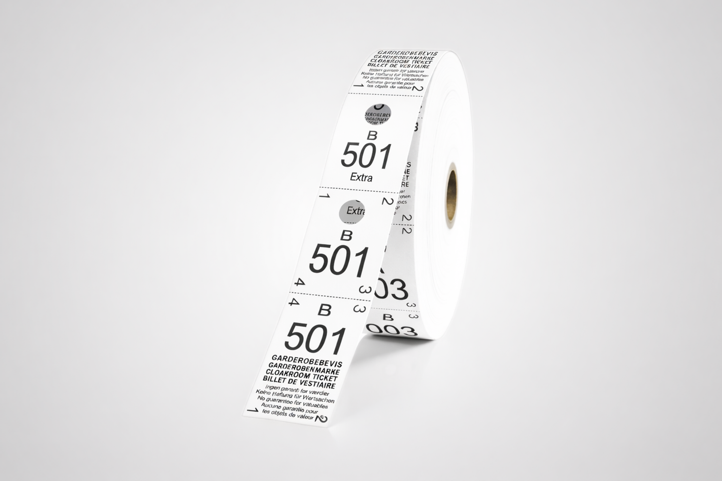 Biglietti Guardaroba 3-parti (500pz)
